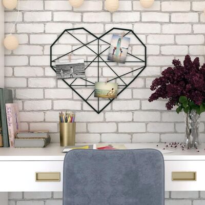 Metal wall rack for photos - Hart