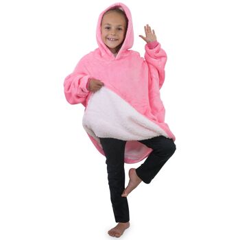 Smileify™ Fleece Blanket Kids - Couverture à capuche pour enfant - Bleu 4