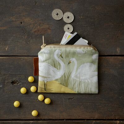 Wallet organic cotton - Swan