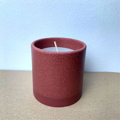 Candle - Pink glass