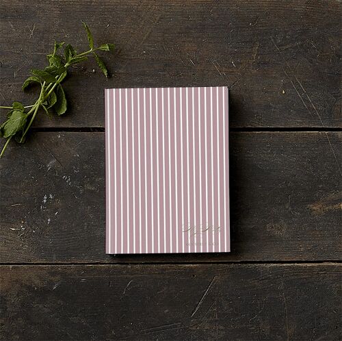 Notebook -  Stripes cherry