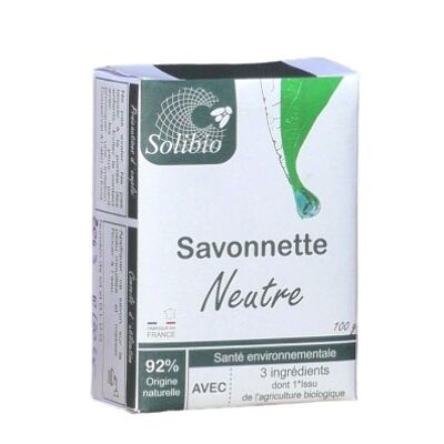 savonnette neutre bio 100g SOLIBIO