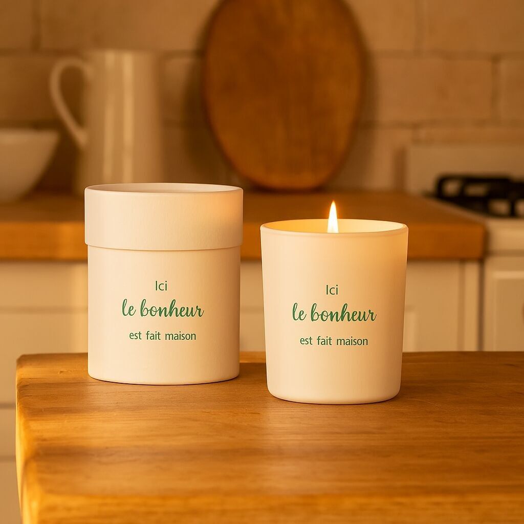 Orangenblütenkerze - Hier ist Glück hausgemacht