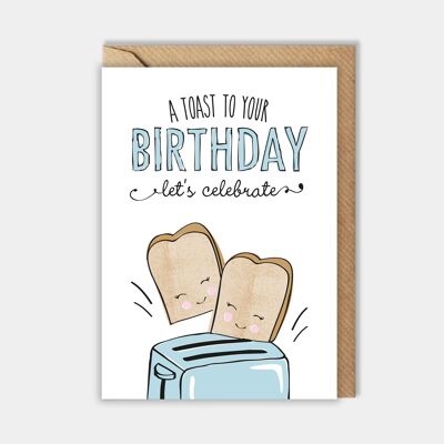 Birthday card - a toast to your birthday