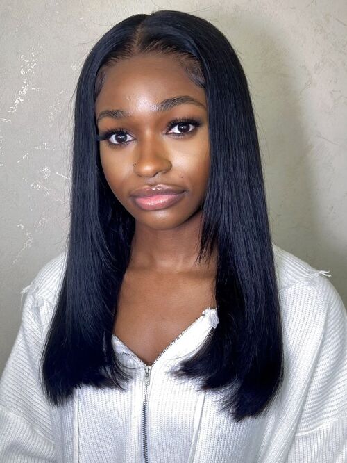 Ready To Ship: Kiki 6x6 Glueless Closure Wig (Straight/ Medium Lace) - 22" - 180%