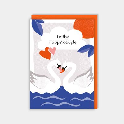 Wedding card - to the happy couple