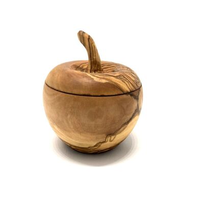 Can in the shape of an apple