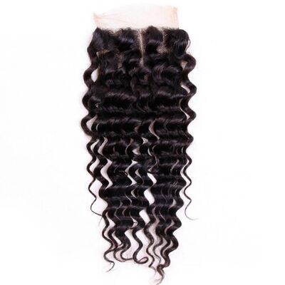 Prêt à expédier : Deep Wave Closure (Virgin HD Lace) - 4 x 4 - 14" - Transparent