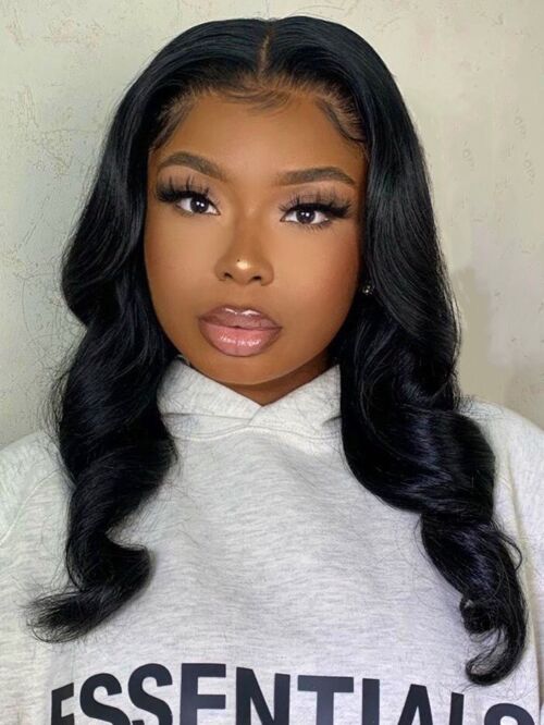 Ready To Ship: Mya Bodywave Frontal Wig (Transparent Lace) - 16" - 150 - 13x6