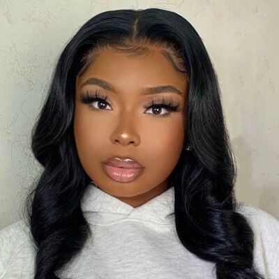 Ready To Ship: Mya Bodywave Frontal Wig (Transparent Lace) - 22" - 150 - Full Lace