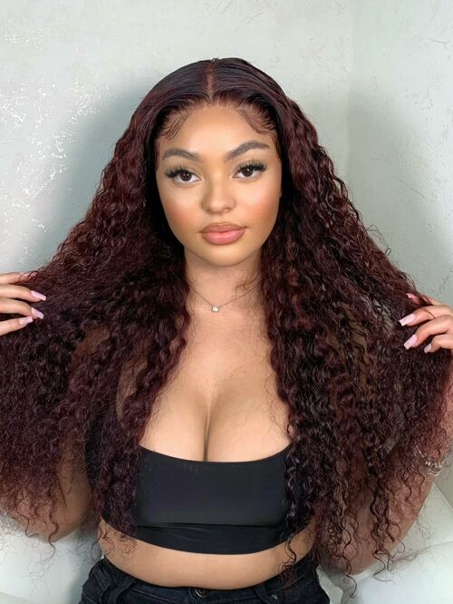 Ready To Ship: Nadine Deep Wave Frontal Wig (Medium Lace) - 18" - 180 - 13x4