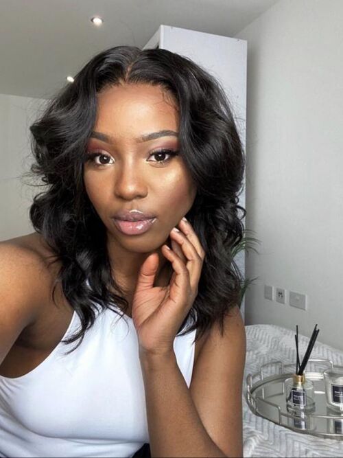 Ready To Ship: Dior Frontal Wig (Medium Lace) - 12" - 180% - 13x4