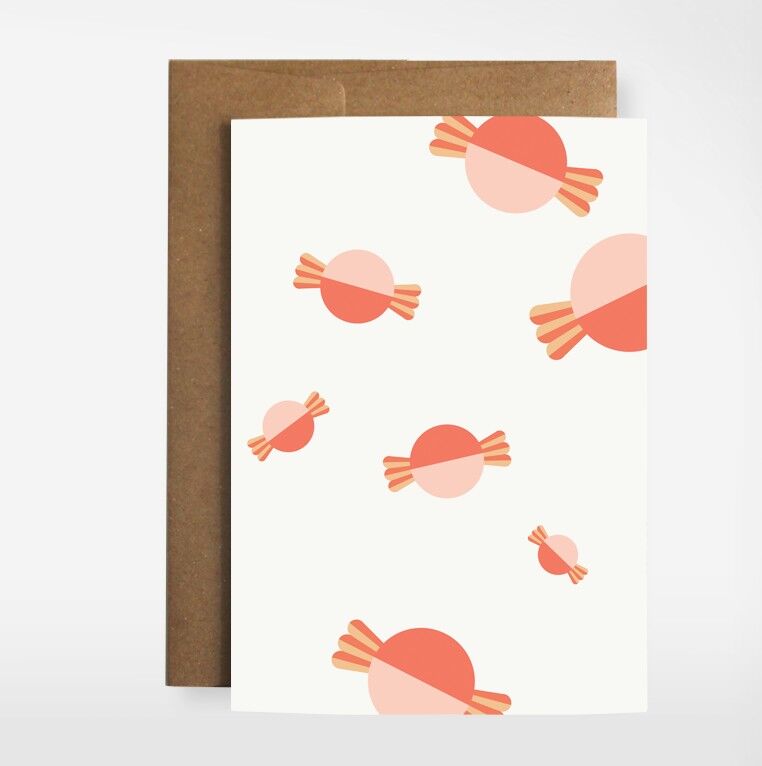 Greeting card "Bonbon"