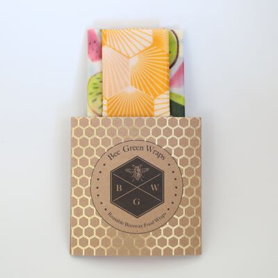 Bee Green Wraps - Lunch Set - Hex & Fruit