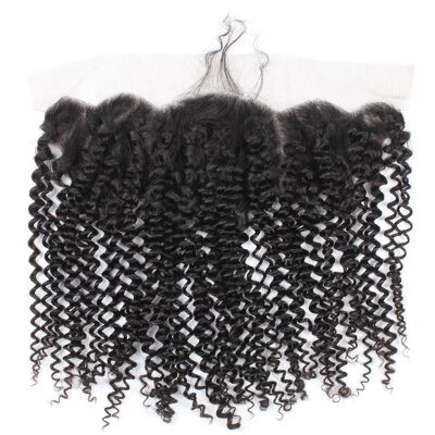 Kinky Curly Frontal - 12" - Medium - 13x6