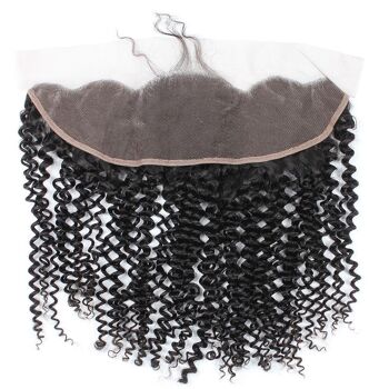 Kinky Curly Frontal, 12", transparent, 13x4 2