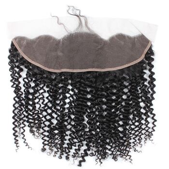 Kinky Curly Frontal, 16", transparent, 13x6 2