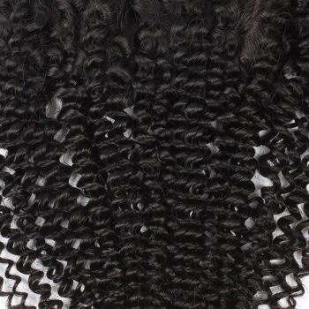 Kinky Curly Frontal, 16", transparent, 13x6 3