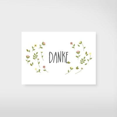 Postkarte "Danke"