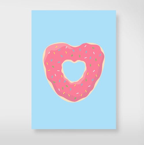 Postkarte "Donut"