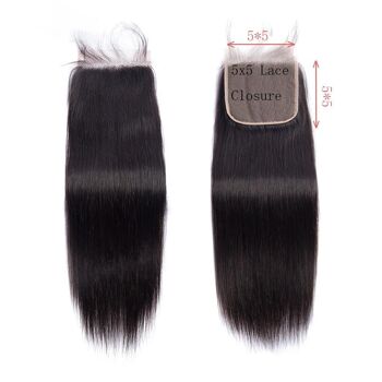 Fermeture Body Wave, 5x5, 12", moyen 4