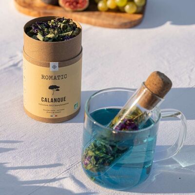 CALANQUE organic infusion 20g - spearmint - verbena - mallow flowers