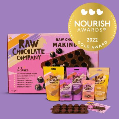 Kit de fabrication de chocolat 720g, bio vegan, sans plastique