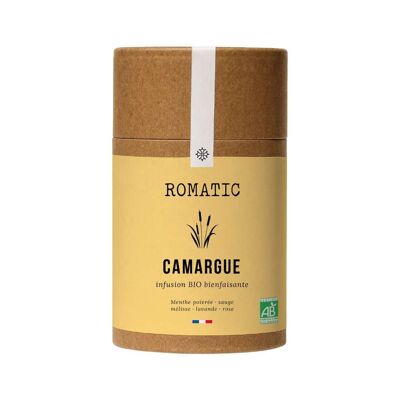 CAMARGUE organic infusion 35g - peppermint - sage - lemon balm - lavender - rose