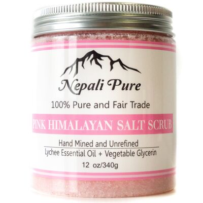 Pink Himalayan Salt Scrub with Lychee