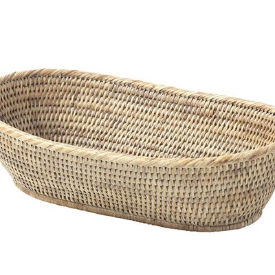 Banneton bread basket color white limed