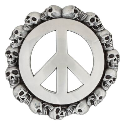 Belt Buckle Peace Skulls