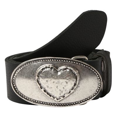 Water Buffalo Black - Heart oval