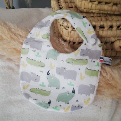 crocodile birth bib