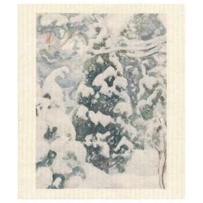 Dishcloth Juniper tree in Snow