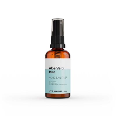 Aloe Vera Scented Sanitiser Glass Mist Spray - Single Bottle