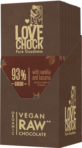 Vegan Dark Chocolate 93% COCOA VANILLA & LUCUMA 70 g organic 3