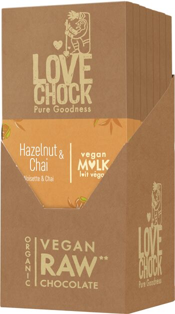 Hazelnoot & Chai Vegan L♥it Chocolade 65% 70 g organic 3