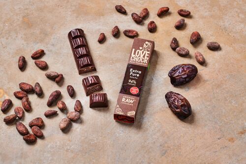 Chocolat Noir Bio et Cru EXTRA PURE 94% - 40 g