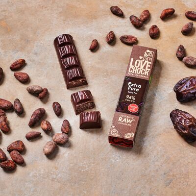 Cioccolato Fondente Vegan EXTRA PURO 94% 40 g biologico