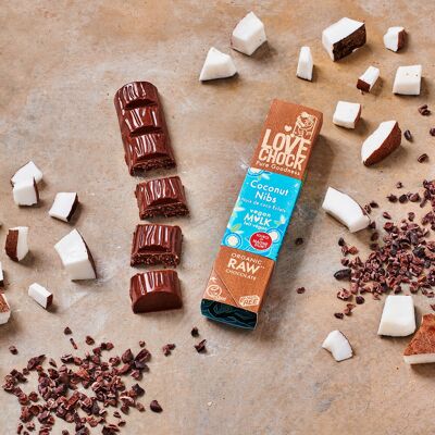 Raw Chocolate L♥it Vegan COCONUT COCOA NUTS 68% 40 g organic