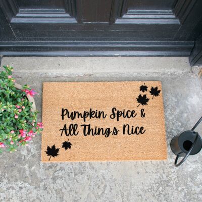 Pumpkin Spice and All Things Nice Doormat