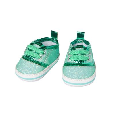 Zapatillas con purpurina, menta, talla. 38-45 cm