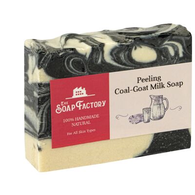 The Soap Factory Artisan Collection exfoliating COAL - GOAT'S MILK soap 110 g