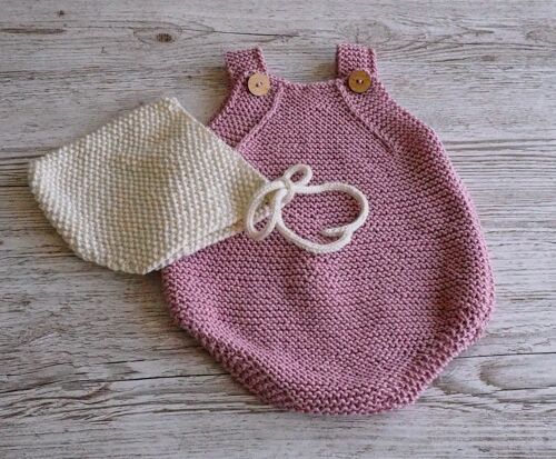 Lucie Romper in rose 6-9 Months