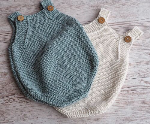 Lucie Romper in glacier 6-9 Months II