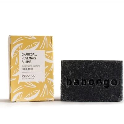 Babongo facial soap Charcoal, Rosemary & Lime