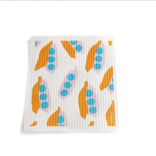 Babongo biodegradable Swedish dish cloth Peapods orange