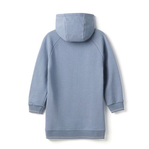 Long Hoodie Dress Blue