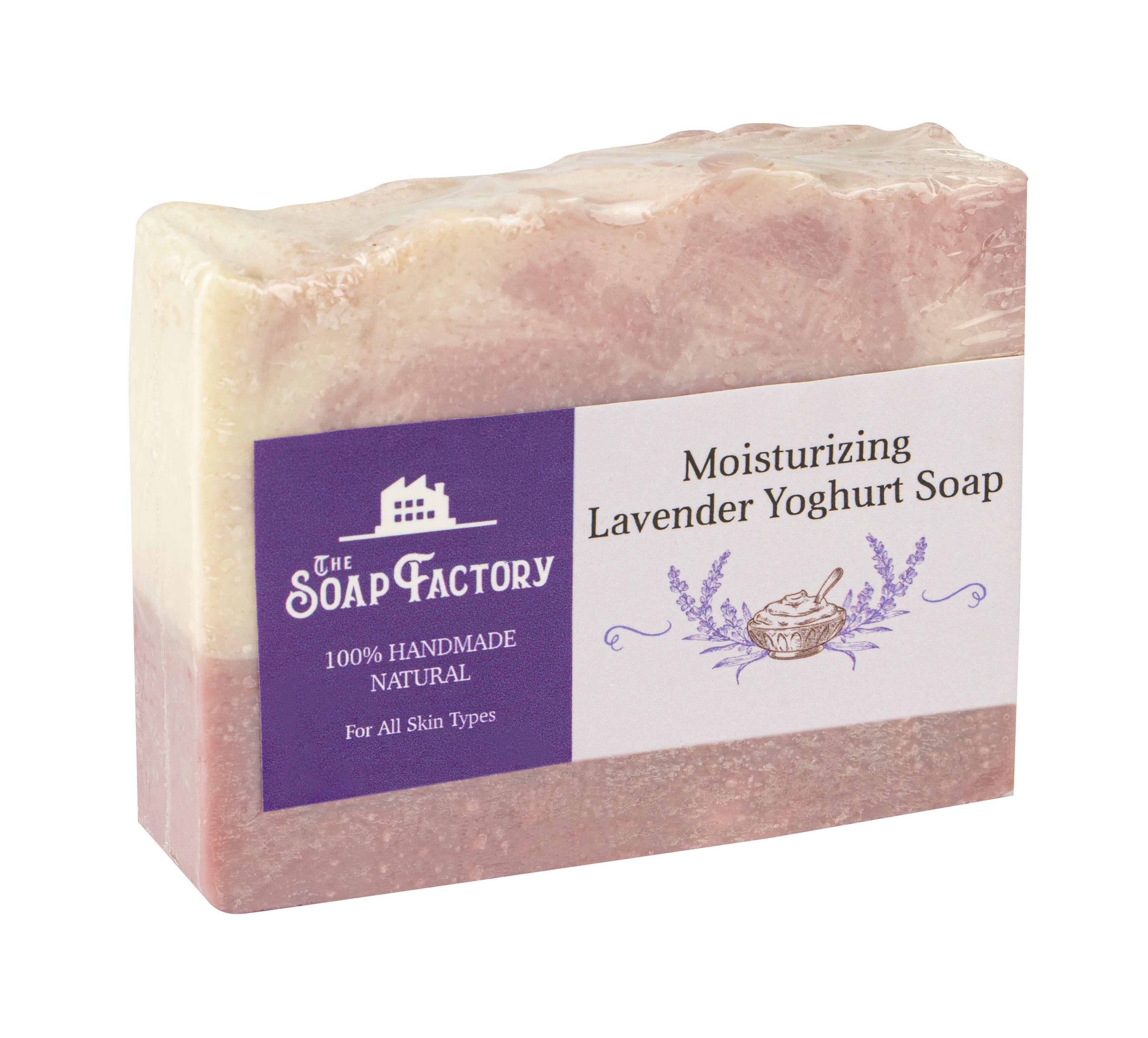 The Soap Factory Artisan Collection Sapone rinfrescante alla LAVANDA - YOGURT 110 g