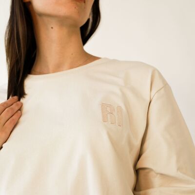 T-shirt RI Oversize - LINEA PREMIUM - beige